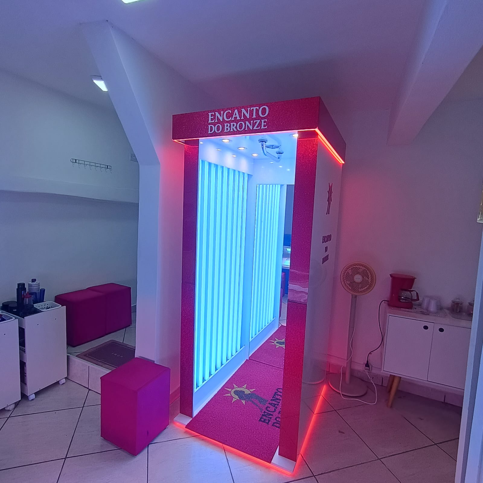 Cabine de bronzeamento corredor